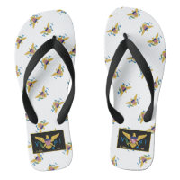 US Virgin Islands Flag Caribbean Flip Flops