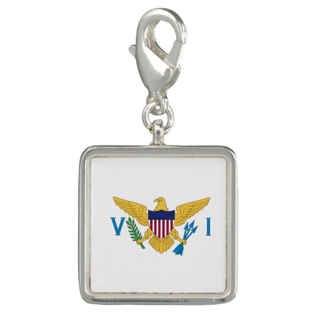 US Virgin Islands flag Charm (Front)