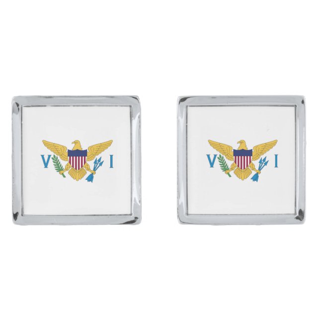 US Virgin Islands flag Cufflinks (Front)
