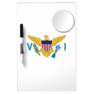 US Virgin Islands flag Dry Erase Board With Mirror