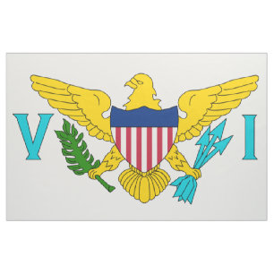 US Virgin Islands Flag Fabric