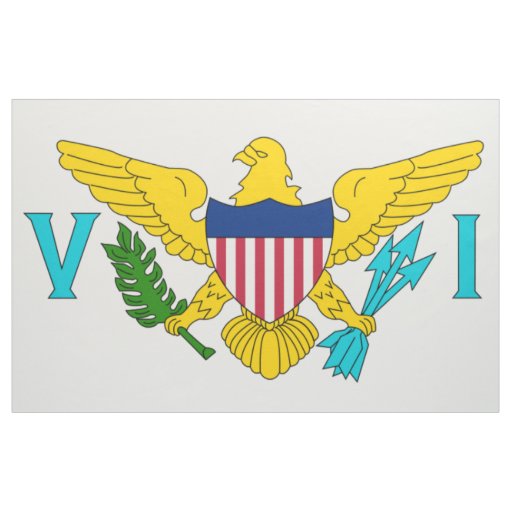 US Virgin Islands Flag Fabric