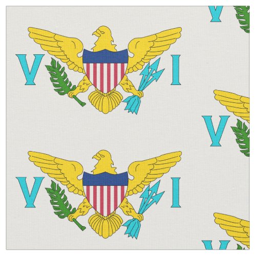 US Virgin Islands Flag Fabric