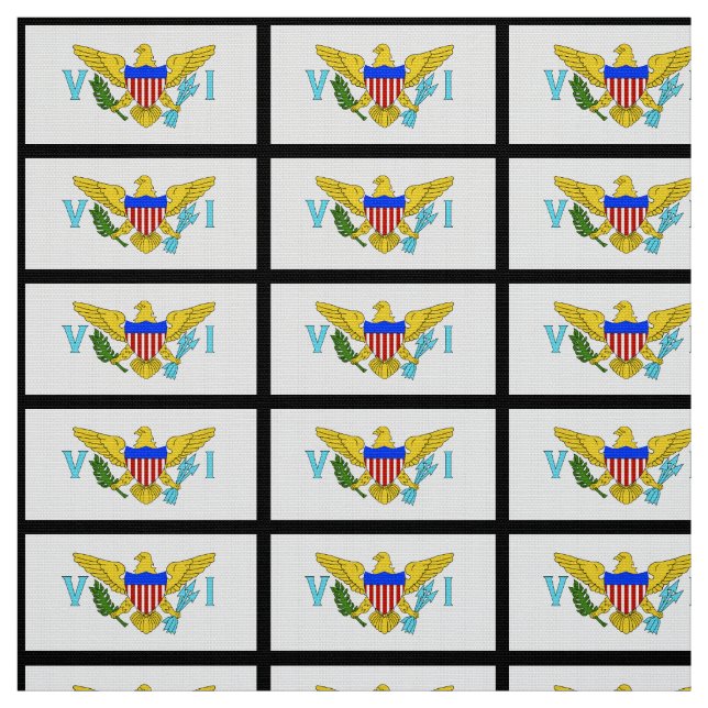 US Virgin Islands flag Fabric (Swatch)