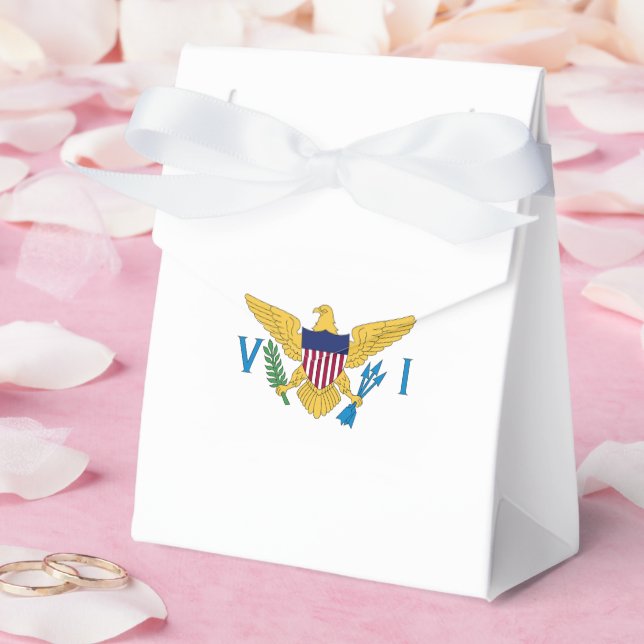 US Virgin Islands flag Favor Boxes (Wedding)