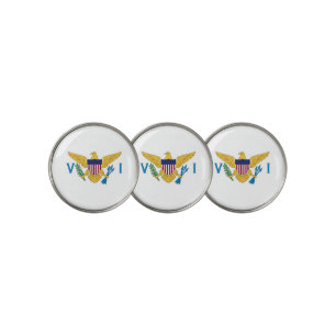 US Virgin Islands flag Golf Ball Marker