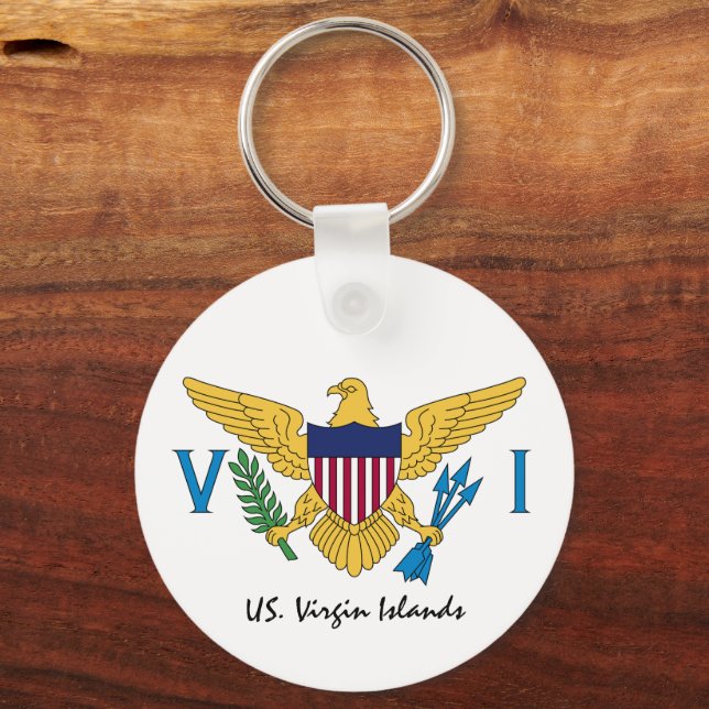 US Virgin Islands Flag - holiday, patriots /sports Keychain (Front)