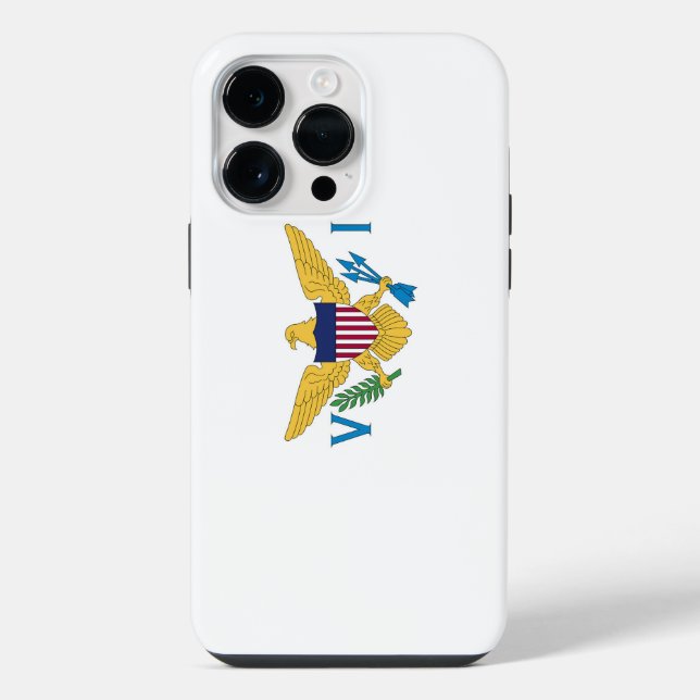 US Virgin Islands flag Iphone Case (Back)
