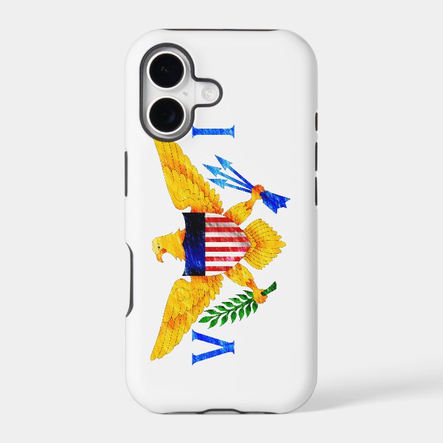 US VIRGIN ISLANDS FLAG IPHONE CASE (Back)