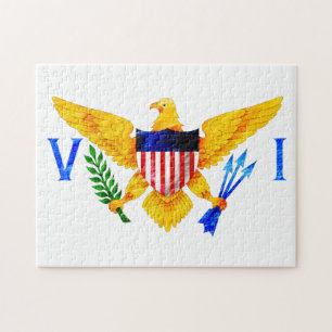 US VIRGIN ISLANDS FLAG JIGSAW PUZZLE