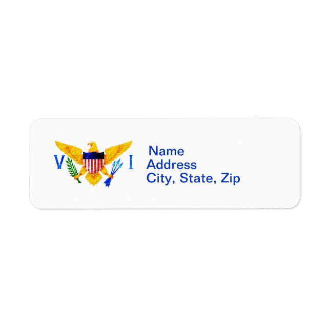 US VIRGIN ISLANDS FLAG LABEL (Front)