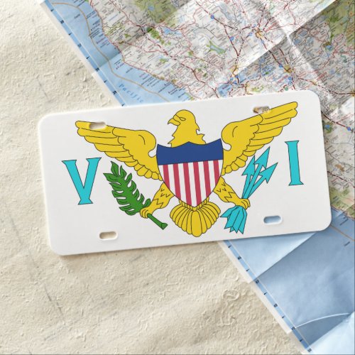 US Virgin Islands Flag License Plate
