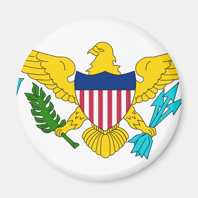 US Virgin Islands Flag Magnet (Front)