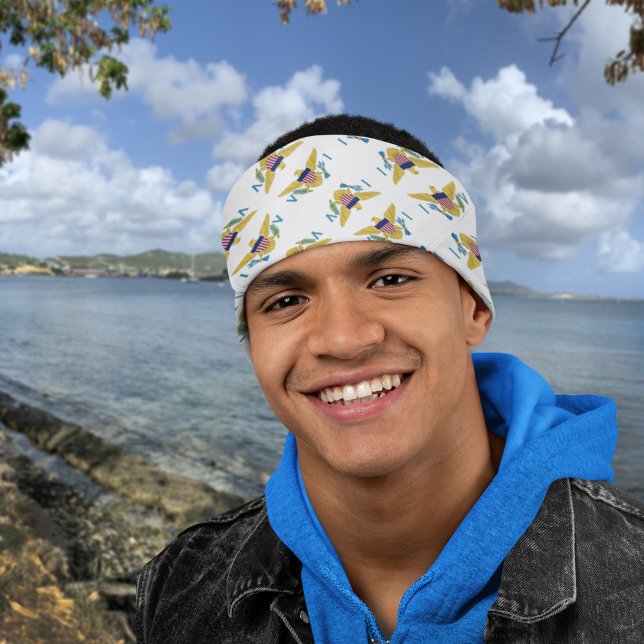 US Virgin Islands Flag Pattern USVI Caribbean Bandana (Creator Uploaded)