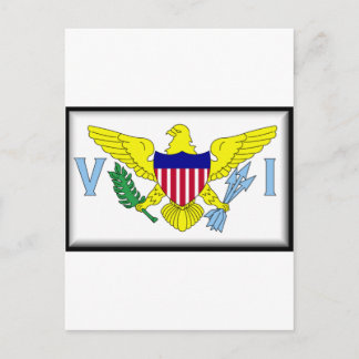 US Virgin Islands Flag Postcard
