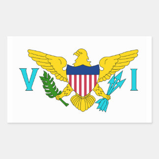 US Virgin Islands Flag Rectangular Sticker