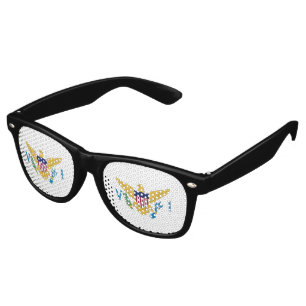 US Virgin Islands flag Retro Sunglasses