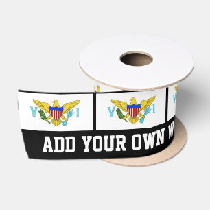 US Virgin Islands flag Satin Ribbon