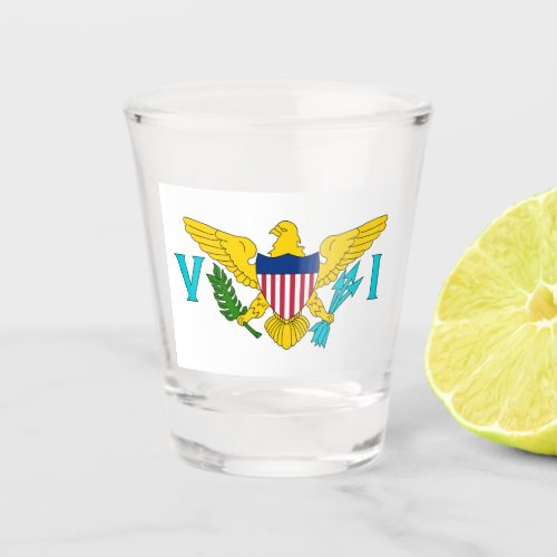 US Virgin Islands Flag Shot Glass