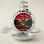 US Virgin Islands Flag St. Croix Madras Custom Pocket Watch<br><div class="desc">US Virgin Islands Flag St. Croix Madras Custom Pocket Watch is a great way to enjoy the beautiful US Virgin Islands Flag and the traditional Madras pattern every day or give as a gift.  Personalize it with the your  name and island.</div>