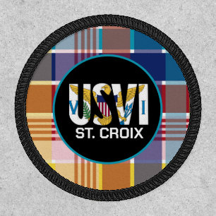US Virgin Islands Flag St. Croix Madras USVI Patch