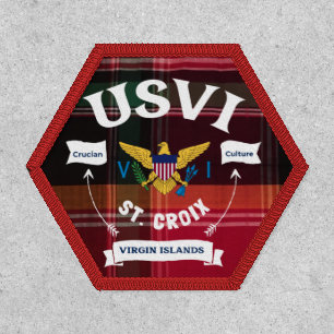 US Virgin Islands Flag St. Croix Madras USVI Patch