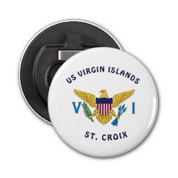 US Virgin Islands Flag St. Croix Personalize Bottle Opener