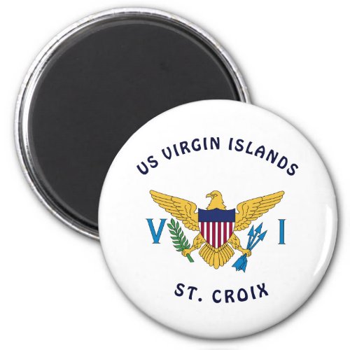 US Virgin Islands Flag St Croix Personalize Magnet