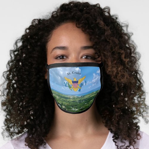 US Virgin Islands Flag St Croix Sandy Point USVI Face Mask