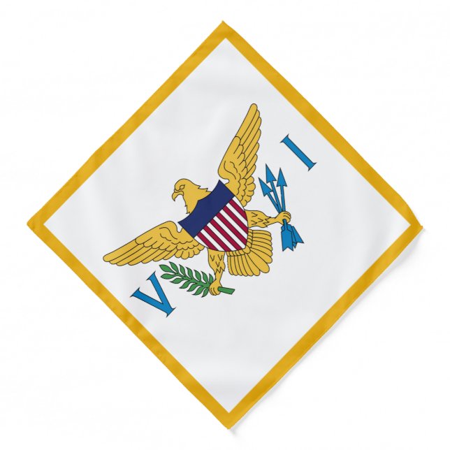 US Virgin Islands Flag St. Croix St. Thomas  Bandana (Front)