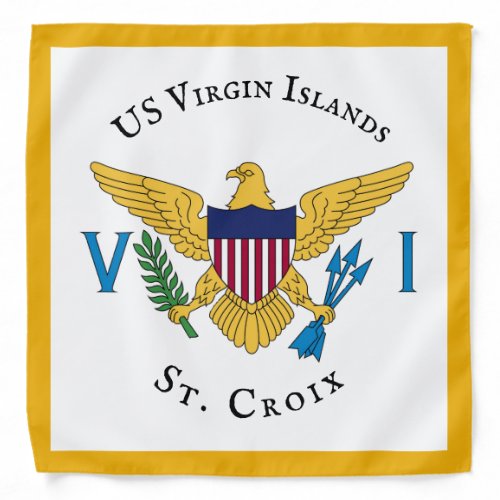 US Virgin Islands Flag St Croix USVI Caribbean Bandana