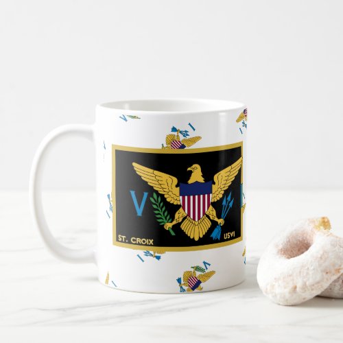 US Virgin Islands Flag St Croix USVI Caribbean Coffee Mug