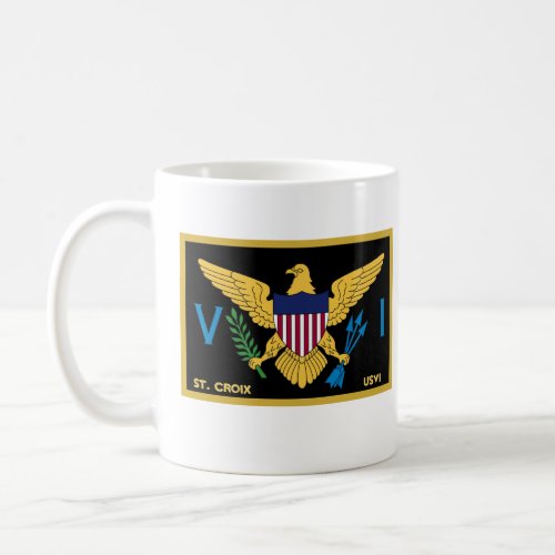 US Virgin Islands Flag St Croix USVI Caribbean  Coffee Mug