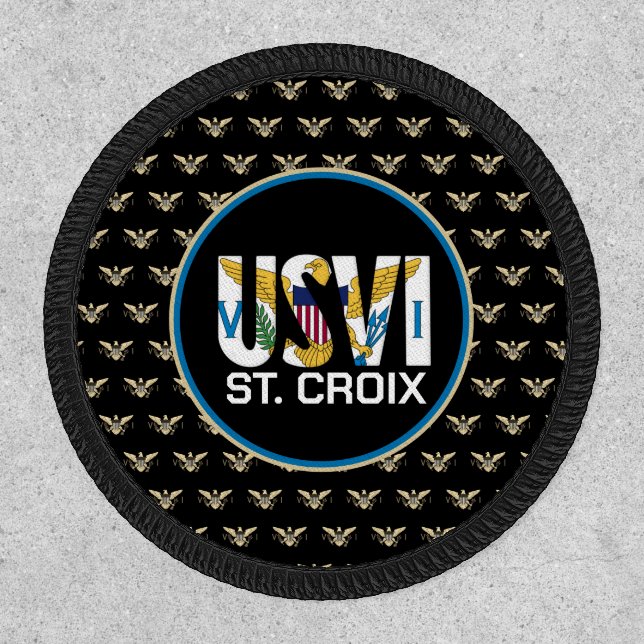 US Virgin Islands Flag St. Croix USVI Caribbean Patch (Front)
