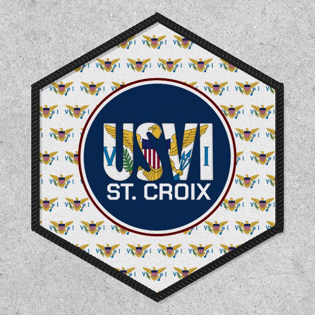 US Virgin Islands Flag St. Croix USVI Caribbean Patch (Front)