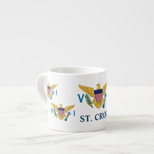 US Virgin Islands Flag St Croix USVI  Espresso Cup