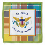 US Virgin Islands Flag St. Croix USVI Madras Bandana