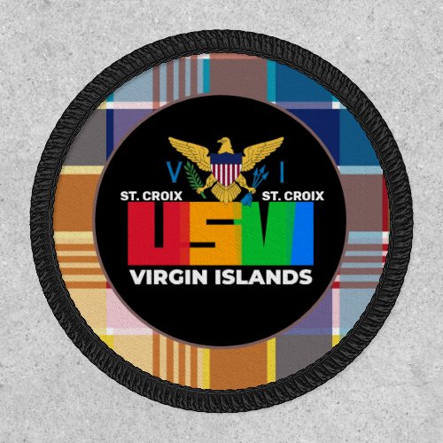 US Virgin Islands Flag St Croix USVI Madras Patch