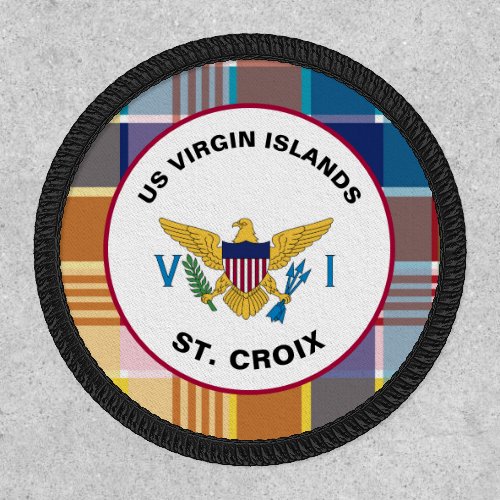 US Virgin Islands Flag St Croix USVI Madras Patch