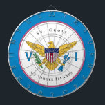 US Virgin Islands Flag St. Croix USVI  Personalize Dart Board<br><div class="desc">US Virgin Islands Flag St. Croix USVI Personalize Dart Board makes a beautiful addition to your game decor. It is a great way to have fun and see the US Virgin Islands Flag everyday.</div>