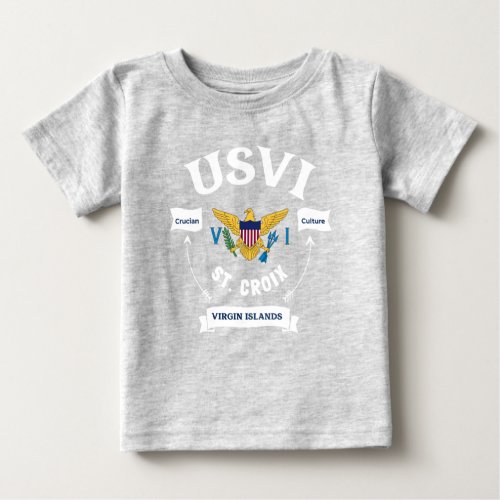 US Virgin Islands Flag St Croix USVI Tropical Baby T_Shirt