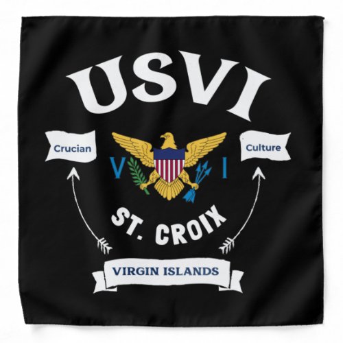 US Virgin Islands Flag St. Croix USVI Tropical  Bandana