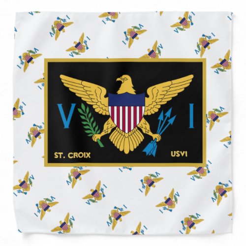 US Virgin Islands Flag St Croix USVI Tropical  Bandana