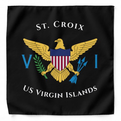 US Virgin Islands Flag St Croix USVI Tropical  Bandana