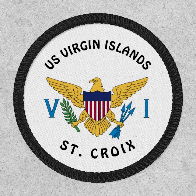 US Virgin Islands Flag St. Croix USVI Tropical   Patch (Front)