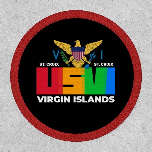 US Virgin Islands Flag St Croix USVI Tropical   Patch