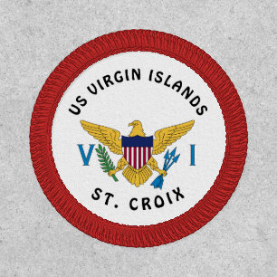 US Virgin Islands Flag St. Croix USVI Tropical  Patch