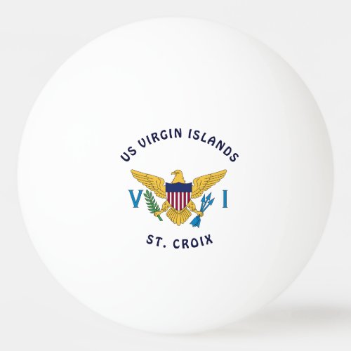 US Virgin Islands Flag St Croix USVI Tropical Ping Pong Ball