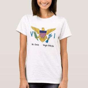 US Virgin Islands Flag St. Croix USVI Tropical T-Shirt