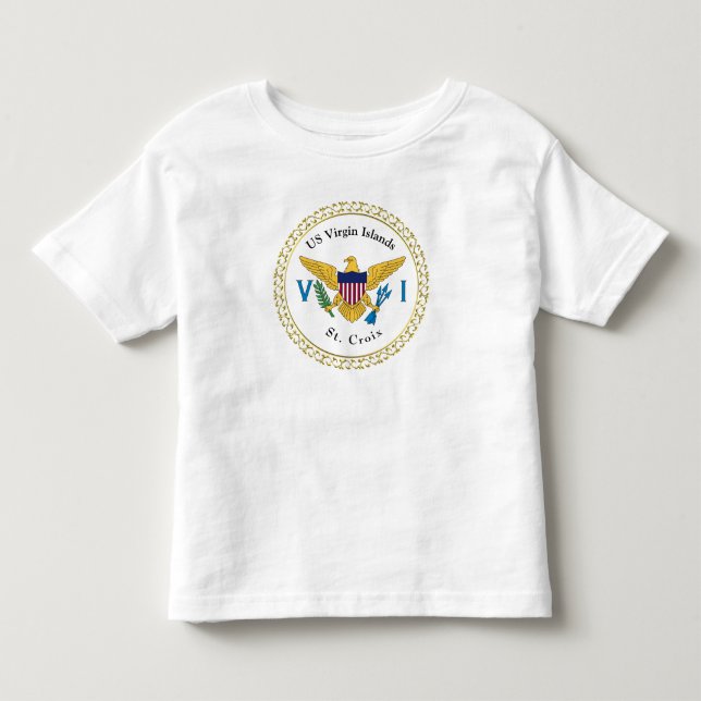 US Virgin Islands Flag St. Croix USVI Tropical Toddler T-shirt (Front)